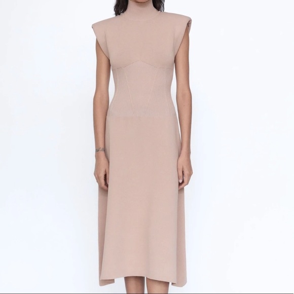 Zara | Dresses | Zara Shoulder Pad Knit 